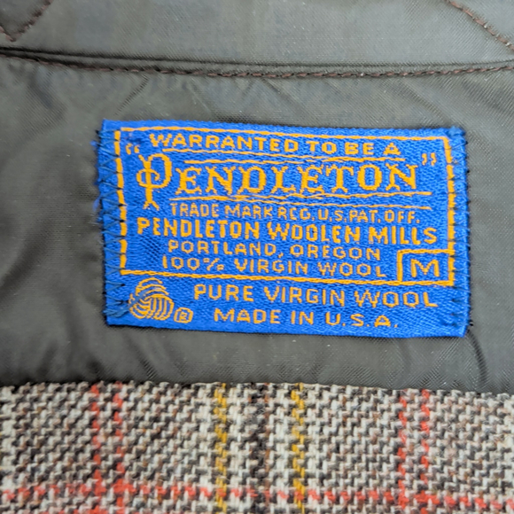 Men's Vintage Pendleton Wool Plaid Shirt Medium - Picture 2 of 6